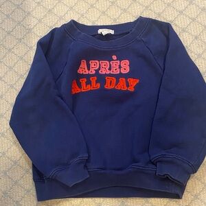 CrewCuts Girls ‘Apres All Day’ Sweatshirt size XS (4-5)